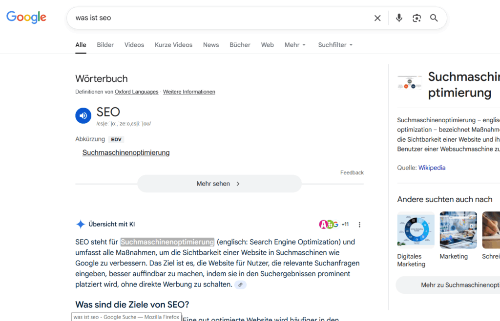 Was ist SEO - AIO