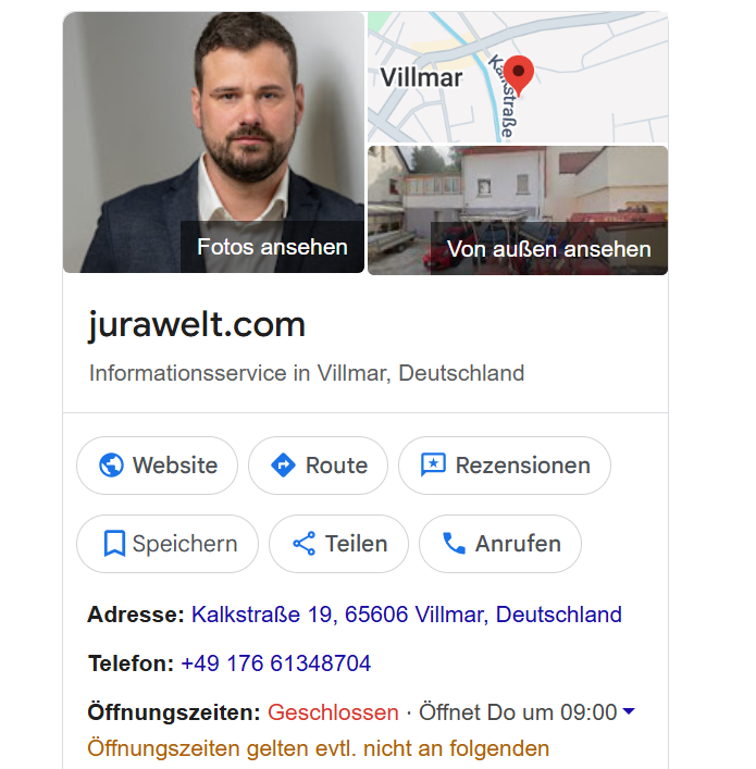 Google My Business Profil